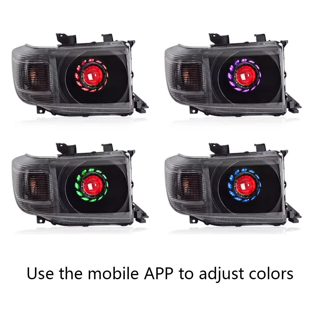 

For Toyota Land Cruiser LC71 LC76 LC78 LC79 2006-2023 Headlight Assembly Upgrade with LED Projector Lens Accessories