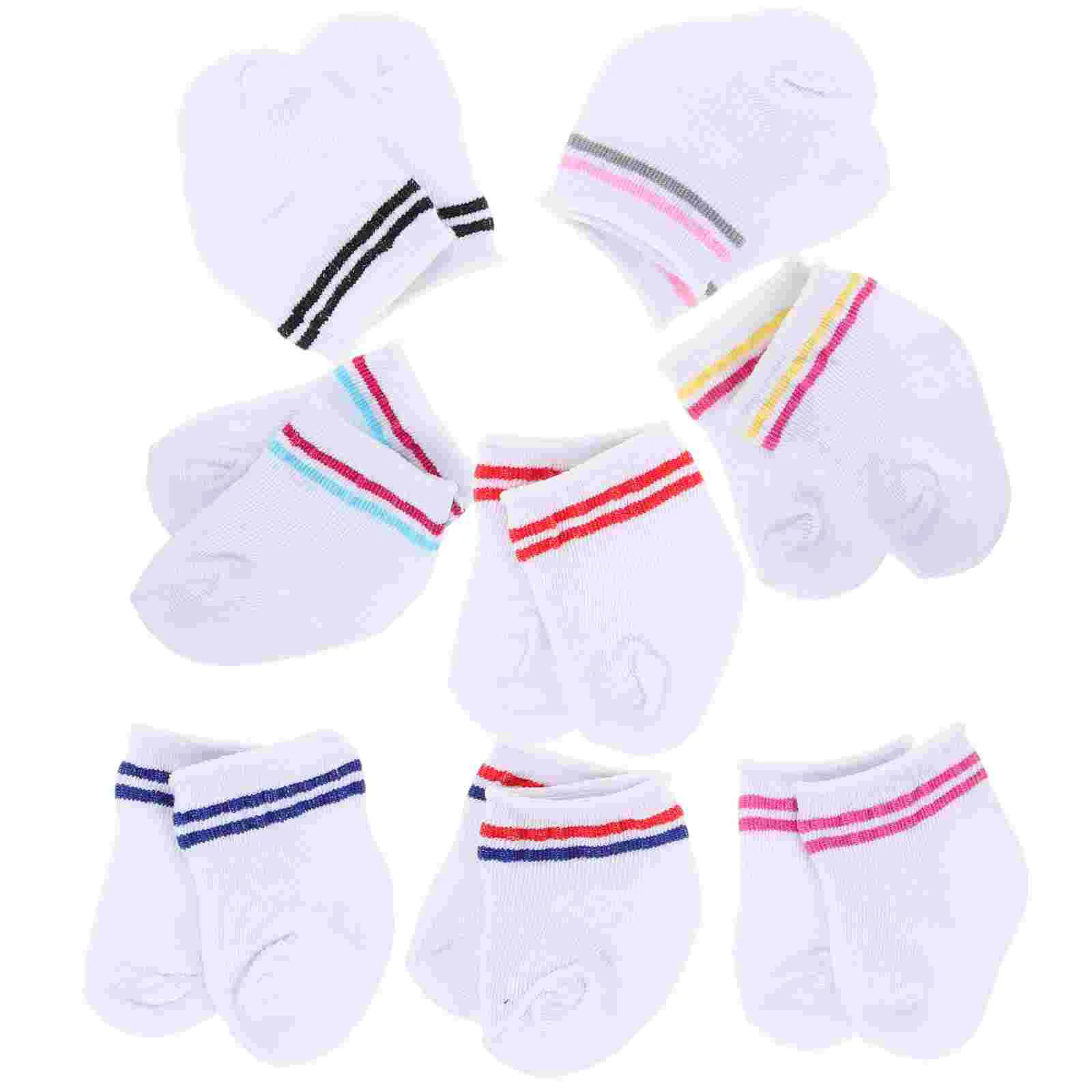 

8 Pairs Accessories Baby Dress up Clothes Socks DIY Girls Action Figure Mini