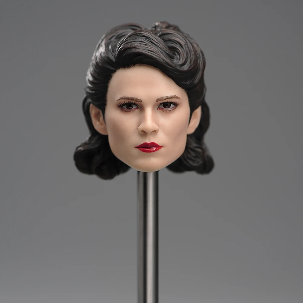 In Stock 1/6  Female Solider Peggy Carter Ver. Head Carving Scuplter for 12