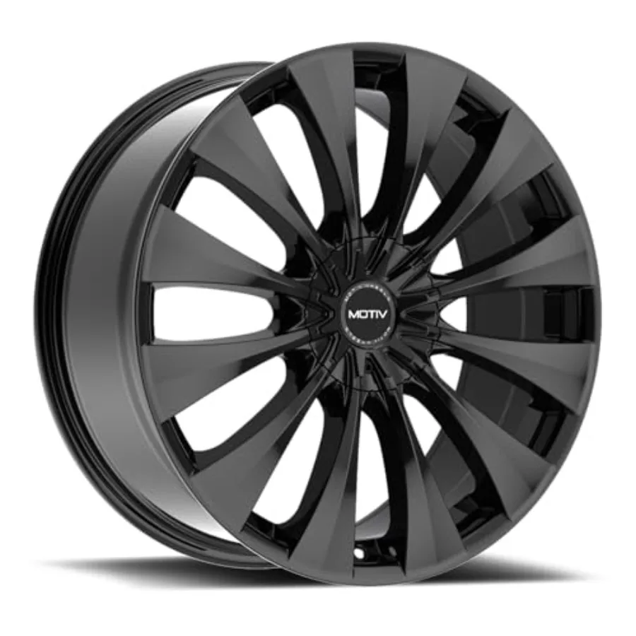 18x7.5 5x4.5/5x120 +42mm Gloss Black Wheel Rim for Motiv 436B 18 Inch Application Alloy Material