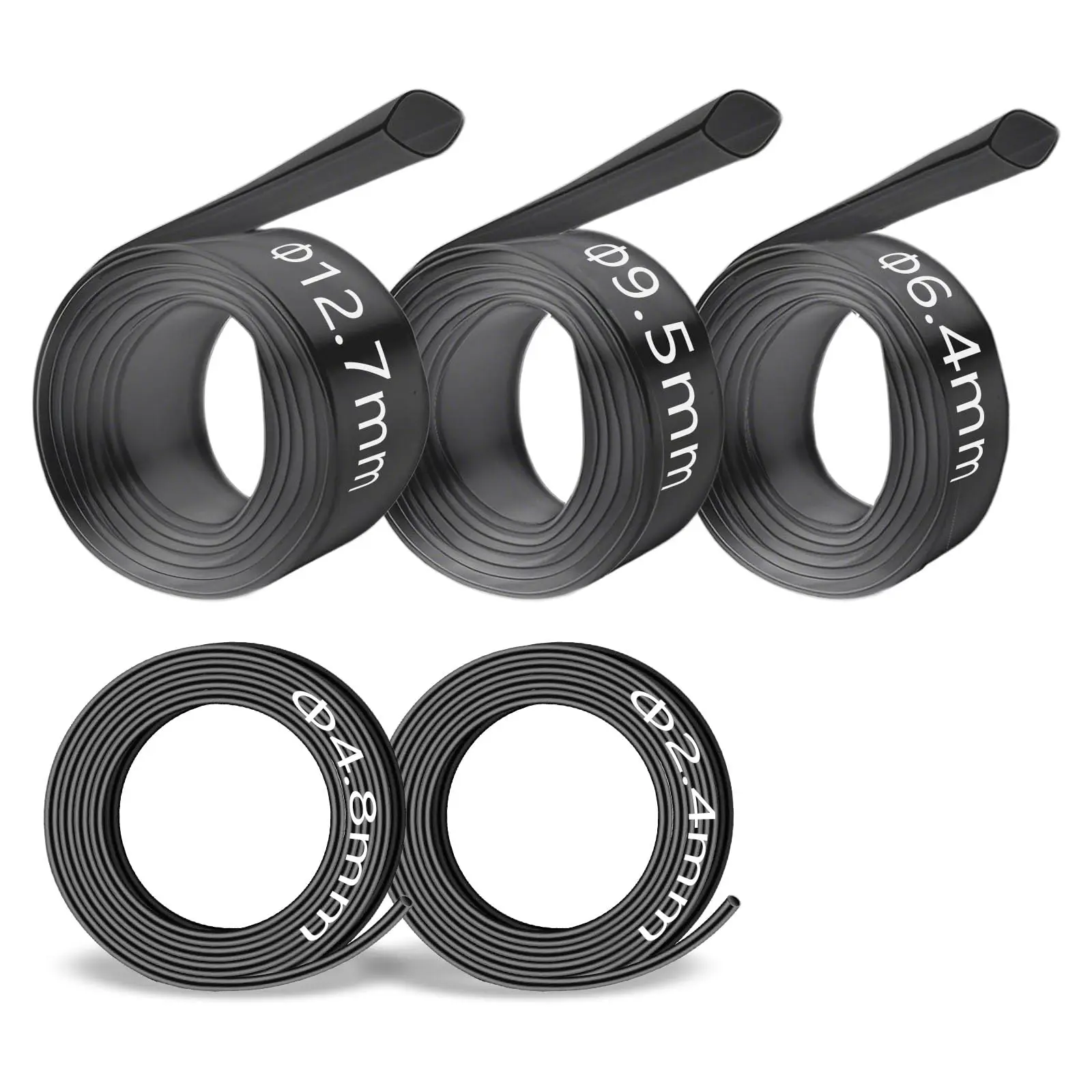 

5-Size Heat Shrink Tubing Kit 3:1 Adhesive Lined Marine Grade Insulated Sealed Oil-Proof & Wear-Resistant 10Ft Total Length