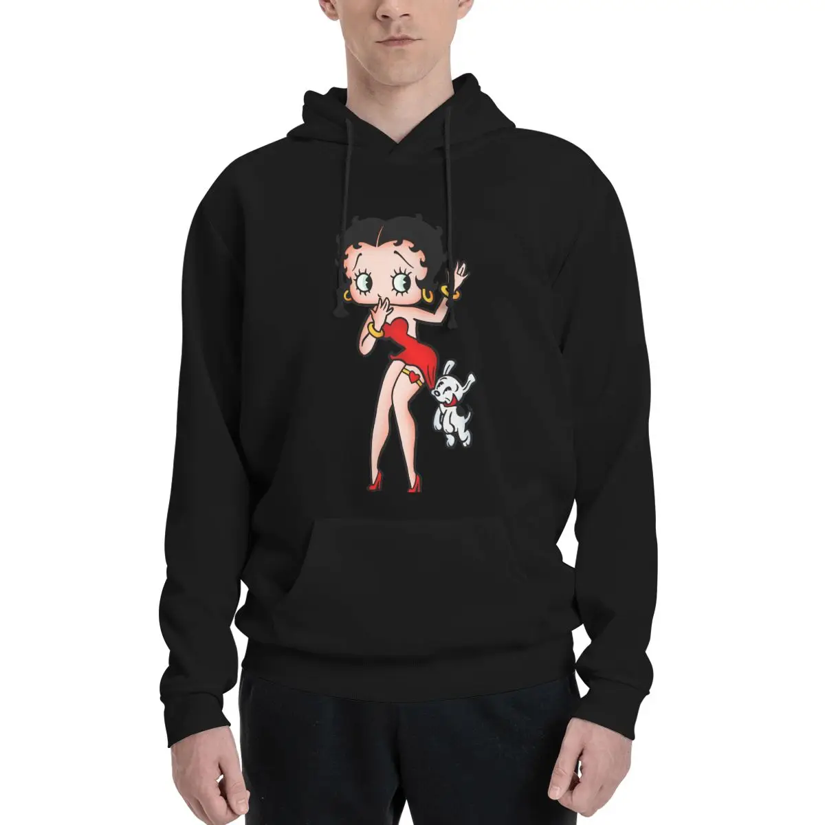 Cartoon Girl Bettys Hoodies Men's Women Casual Pullover Sweatshirt Hip Hop Long Sleeve Streetwear Autumn Winter