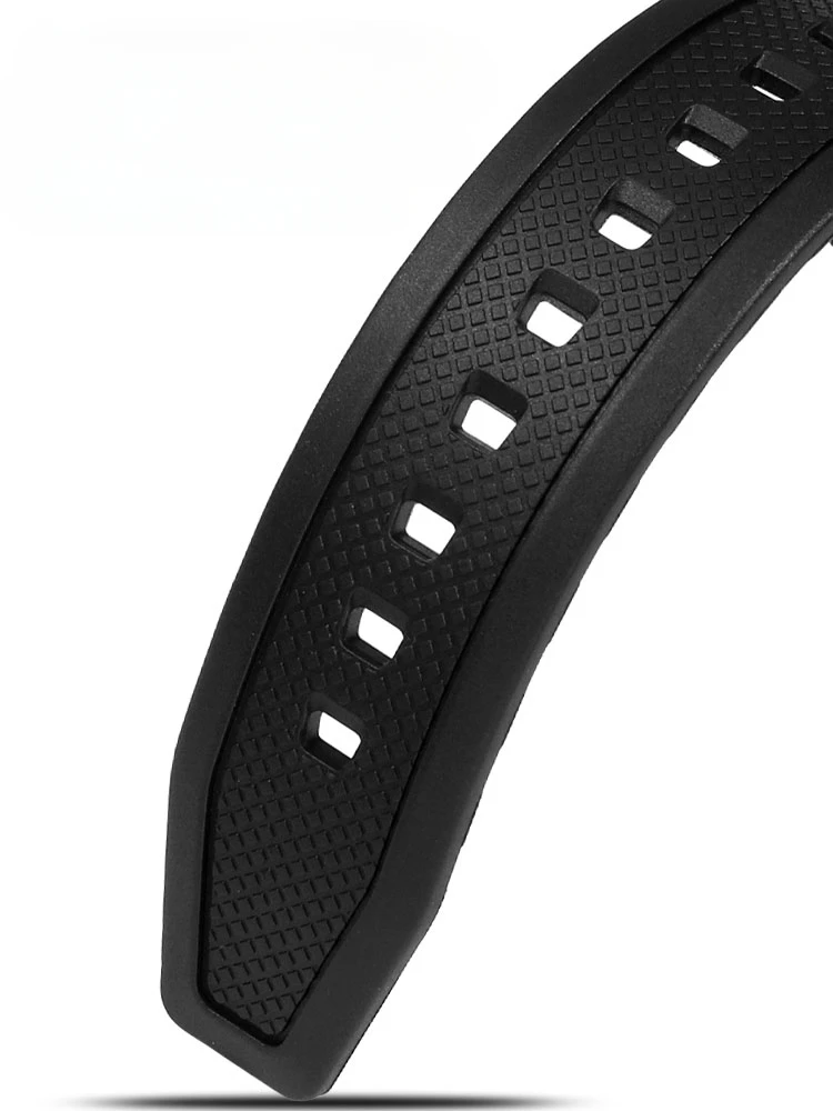 Resin Silicone Replace Accessories for Casio SGW-100-1V /100B/Sgw3157 Steel Black Solid Buckle 24mm Waterproof Watch Strap