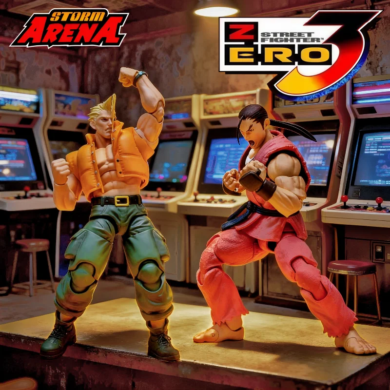 Storm Toys Street Fighter Zero 3 Action Figure Dan Nash Anime originale PVC Modello di personaggio del gioco Set completo Regalo di giocattoli comici classici