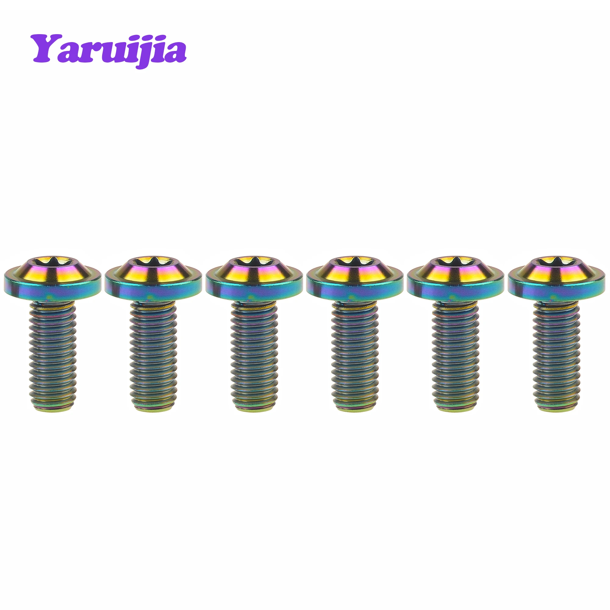 Yaruijia Titanium Bolts M5/M6/M8x10~70 Torx Head Screws are used Windshield/heat guard /Motorcycle Riding Modification Fasteners