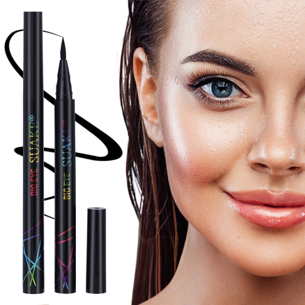 Waterproof Matte Black Liquid Eyeliner Pen Quick Dry Not Bloom Smooth Eye Liner Lasting Lower Eyelashes Pencil Makeup Cosmetics