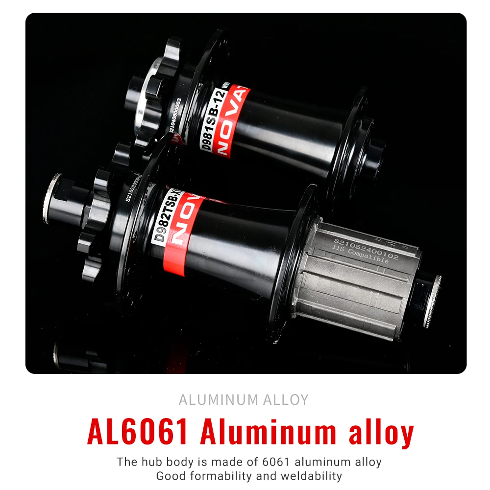 NOVATEC D981SB-12 D982SB-12 100 x12MM 142x12MM 28 löcher Vorne und Hinten Rennrad Disc Bremse lager Fahrrad Hub Für HG 8 9 10 11S – Detail 18