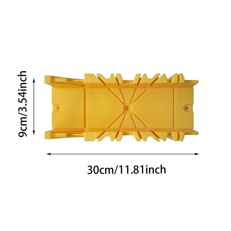 45/90 Degree 1pcs Wood Cutting Clamping Miter Saw Box Woodworking Angle Cutting for Carpenter For Wooden Tile Fixed Screw