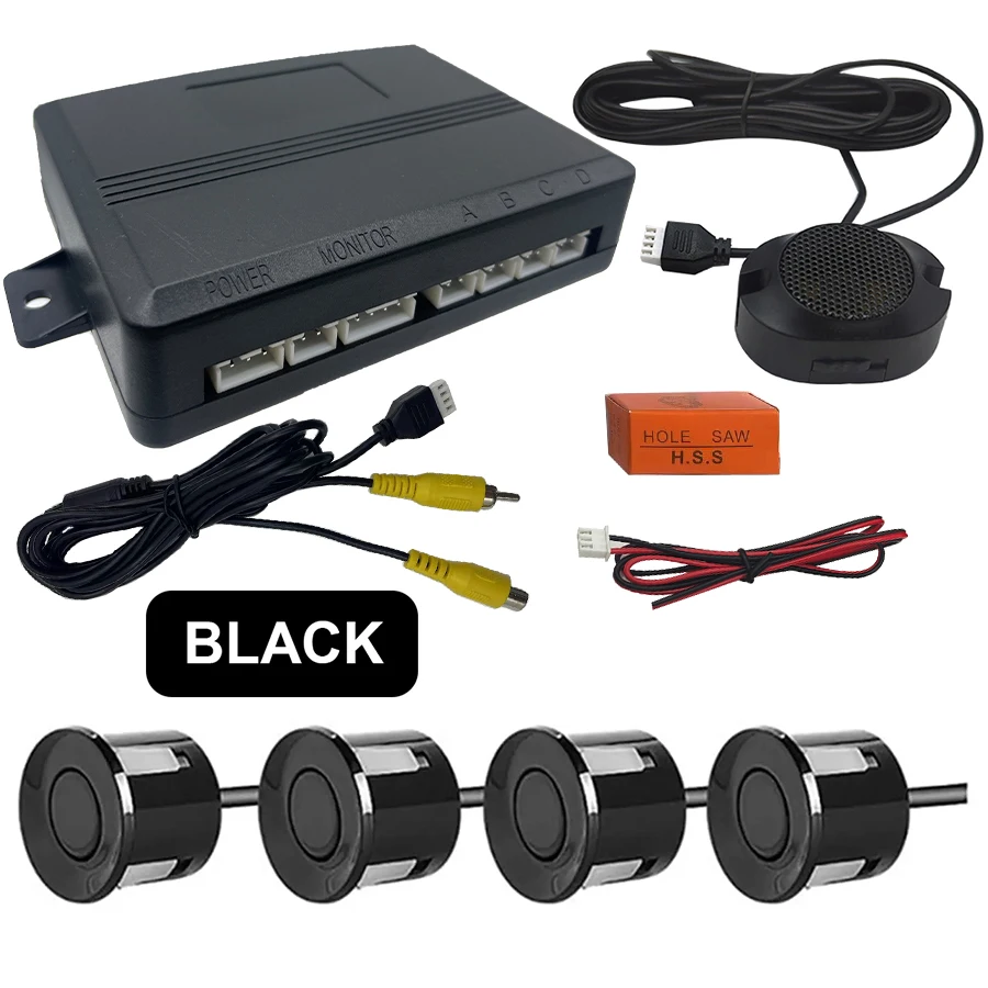 AHD/ CVBS Video Parking Sensor Reverse Backup Radar Assistance Detector for Monitor Camera System 22mm Sensor