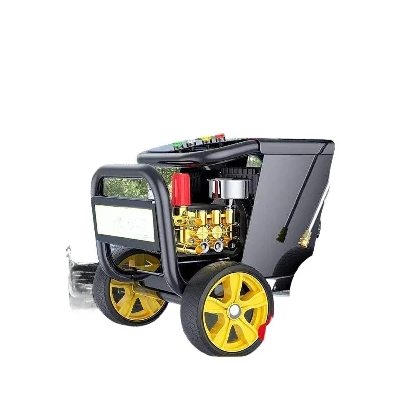 

Car washing machine 220v commercial high pressure high power car wash shop farm cleaning machine water gun