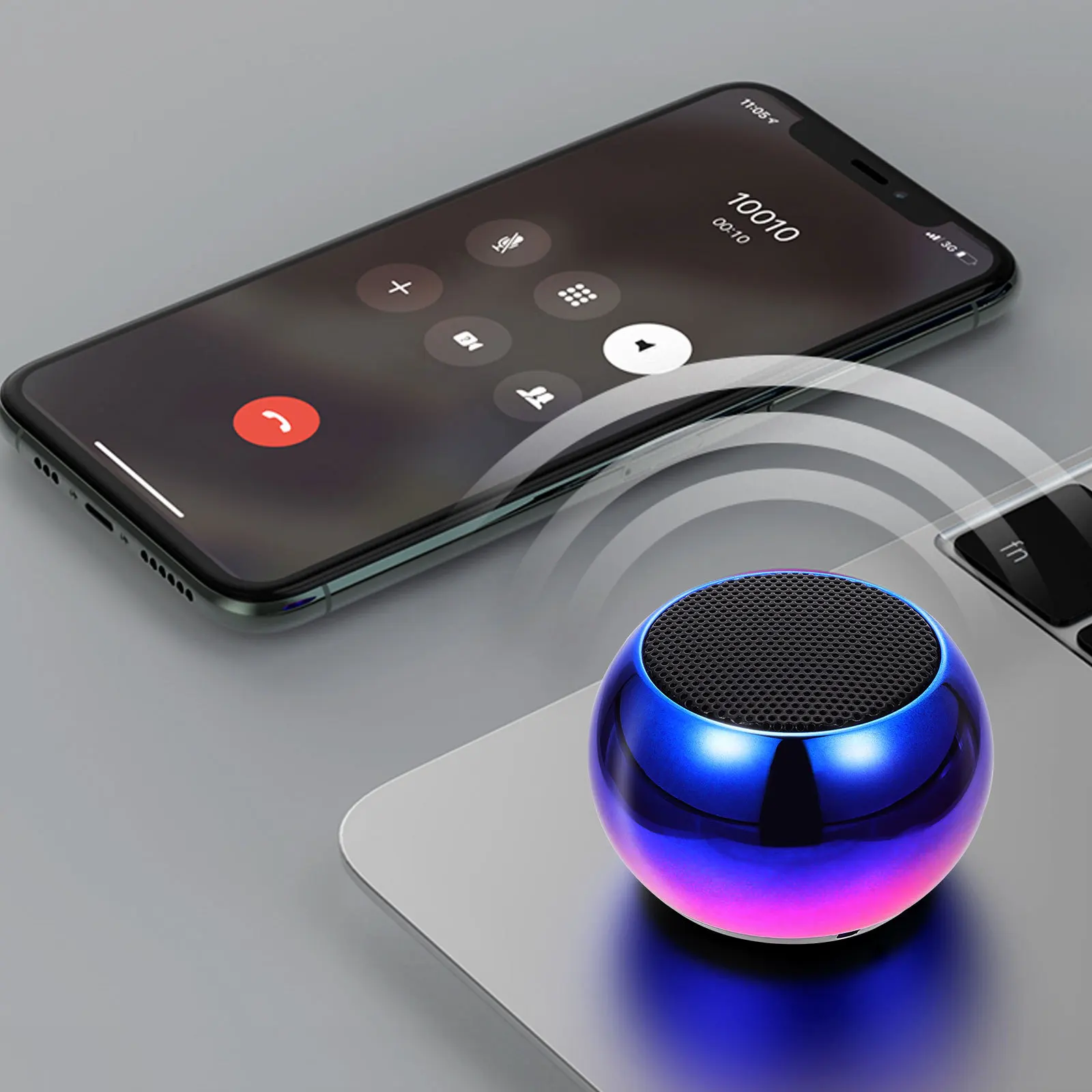 

1 set Speaker Mini Portable Wireless Loudspeaker Compact Music Box For Home Office Outdoor Desktop Use