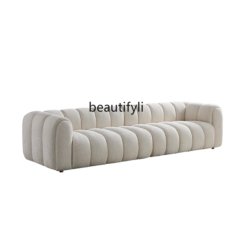 

Italian Style Light Luxury Large Apartment Fabric Sofa Modern Chic Style Single Leisure Couch