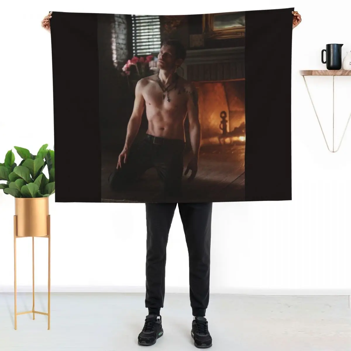 klaus mikaelson Throw Blanket Warm Napping Blanket for Office Couch Bed