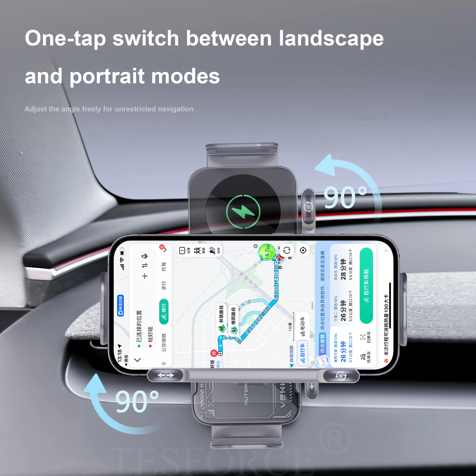 For Tesla Model Y Juniper 2025 Car Magnetic Phone Holder Model 3/Y Universal Air Vent Mount Bracket Stand 360 Degree Rotatable