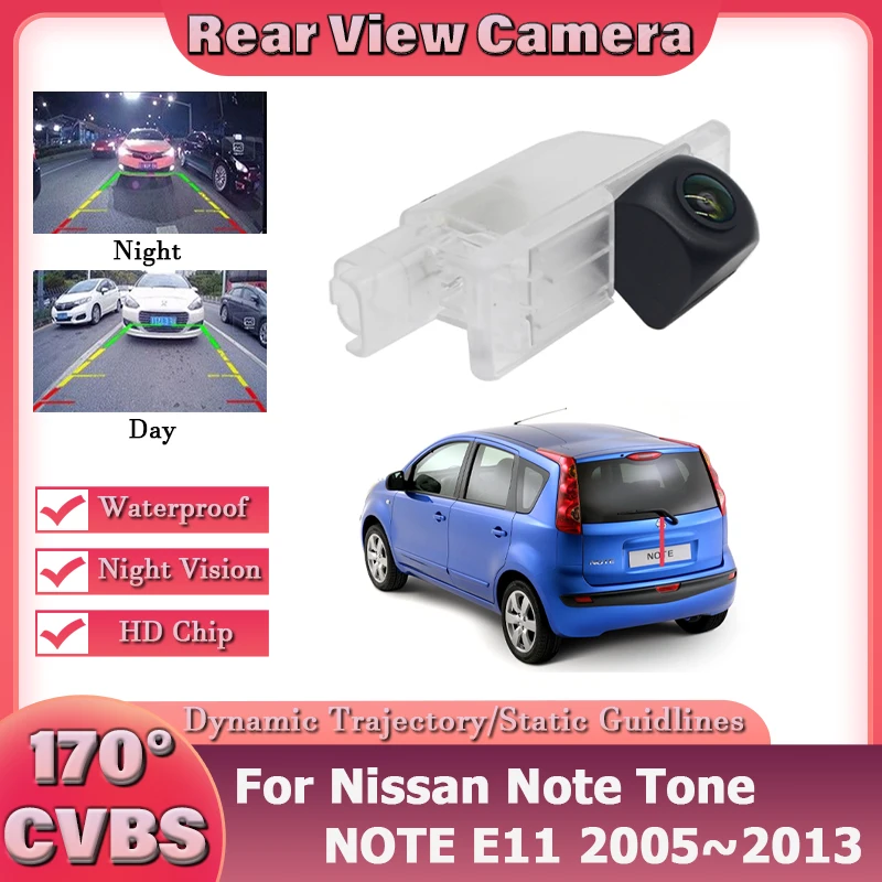 

Rear View Reverse Camera For Nissan Note Tone NOTE E11 2005~2012 2013 Night Vision CCD license plate Backup Camera 170° Lens