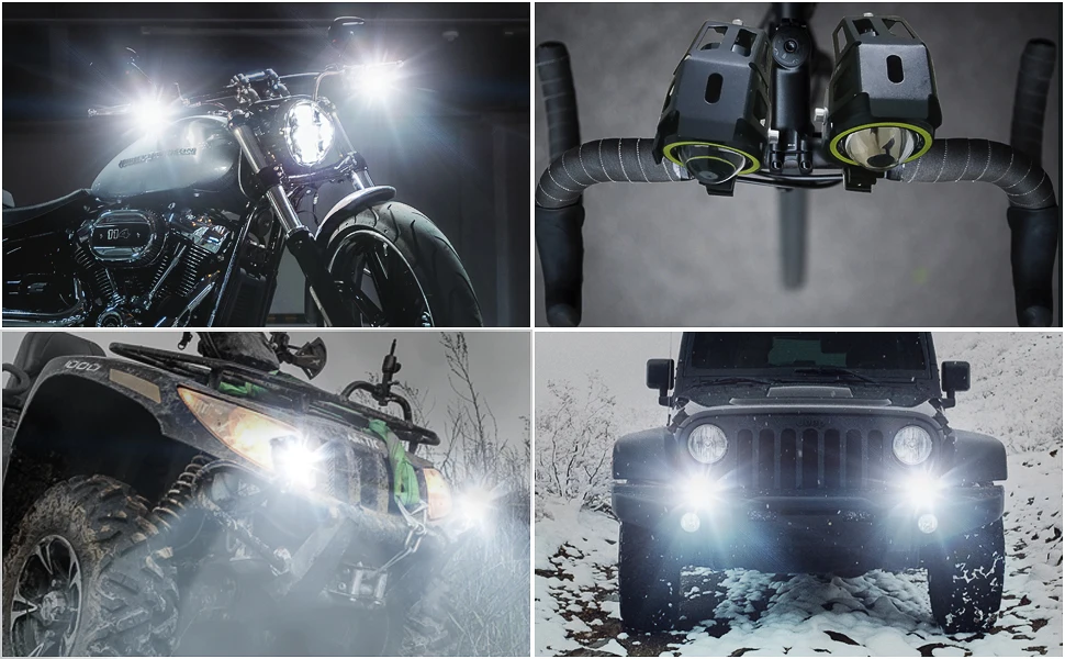 For HONDA STX1300 TRANSALP 600 700 650 XL1000 XL125V V1-3 Varadero Spotlights Headlamp Motorcycle Headlights U5 Fog Head Light