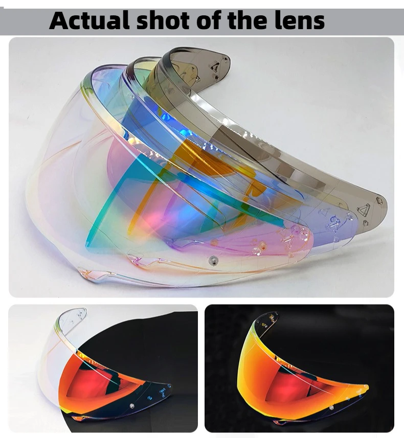 For HJC HJ-38 i71 F71 Specialized Helmet Replacement Lens Anti-Glare Impact Resistant Motorcycle Riding Visor