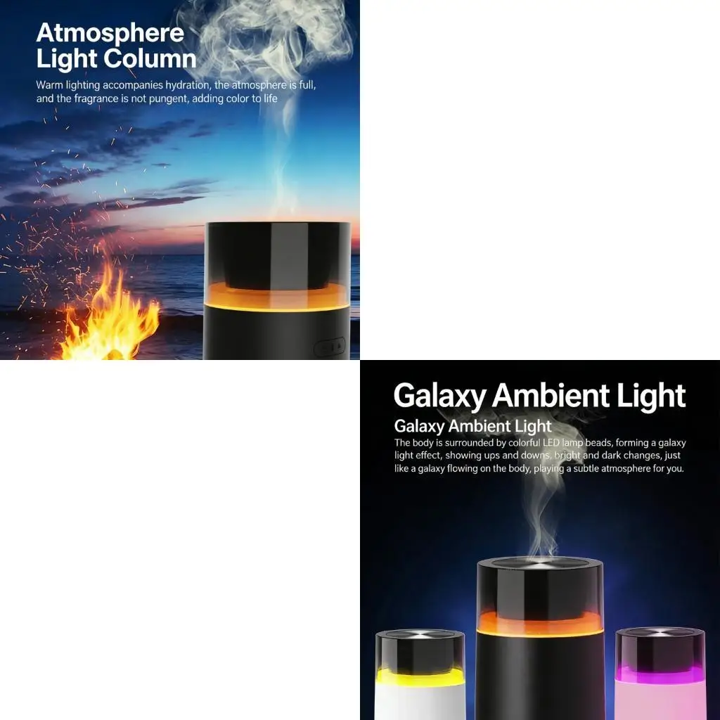 60ml Lightweight Humidifier For Dry Air Relief In Vehicles Homes And Offices USB
