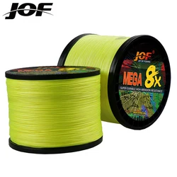 JOF 500M 1000M 8 Strands Super Strong 8 Braided Fishing Lines PE Multifilament For Carp Fishing Wire Rope Cord Pesca
