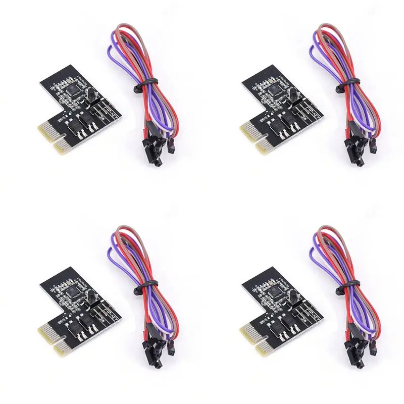 

ABZW 4X Computer Remote Switch Wifi Smart PC Start Starting Up Card Startup Card Work With Sinilink Smart Home For Arduino, A