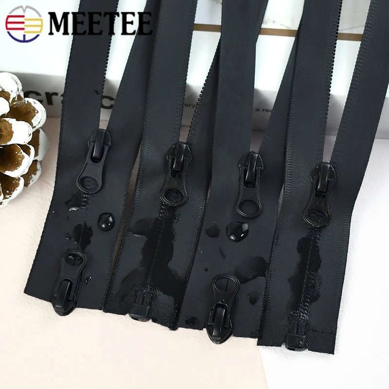 

5Pcs 5# Waterproof Nylon Zippers 40-150cm Open-End Zipper Tent Down Outdoor Clothes Replace Zip Repair Kit DIY Sewing Acessories