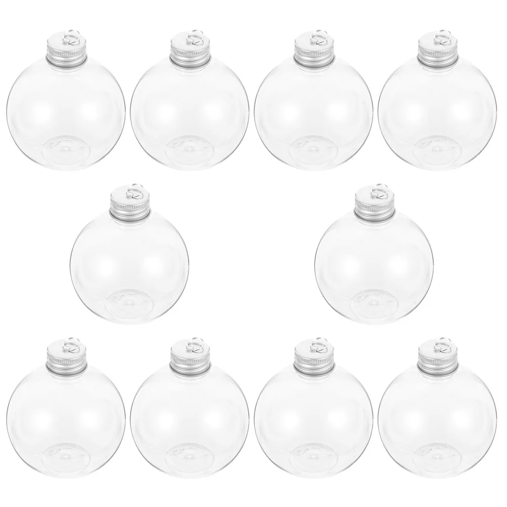 10 Pcs Christmas Spherical Bottle Leakproof Bottles Bulk Candy Bathroom Decorations Anti-leak Box Milk Plastic Outdoor Juice