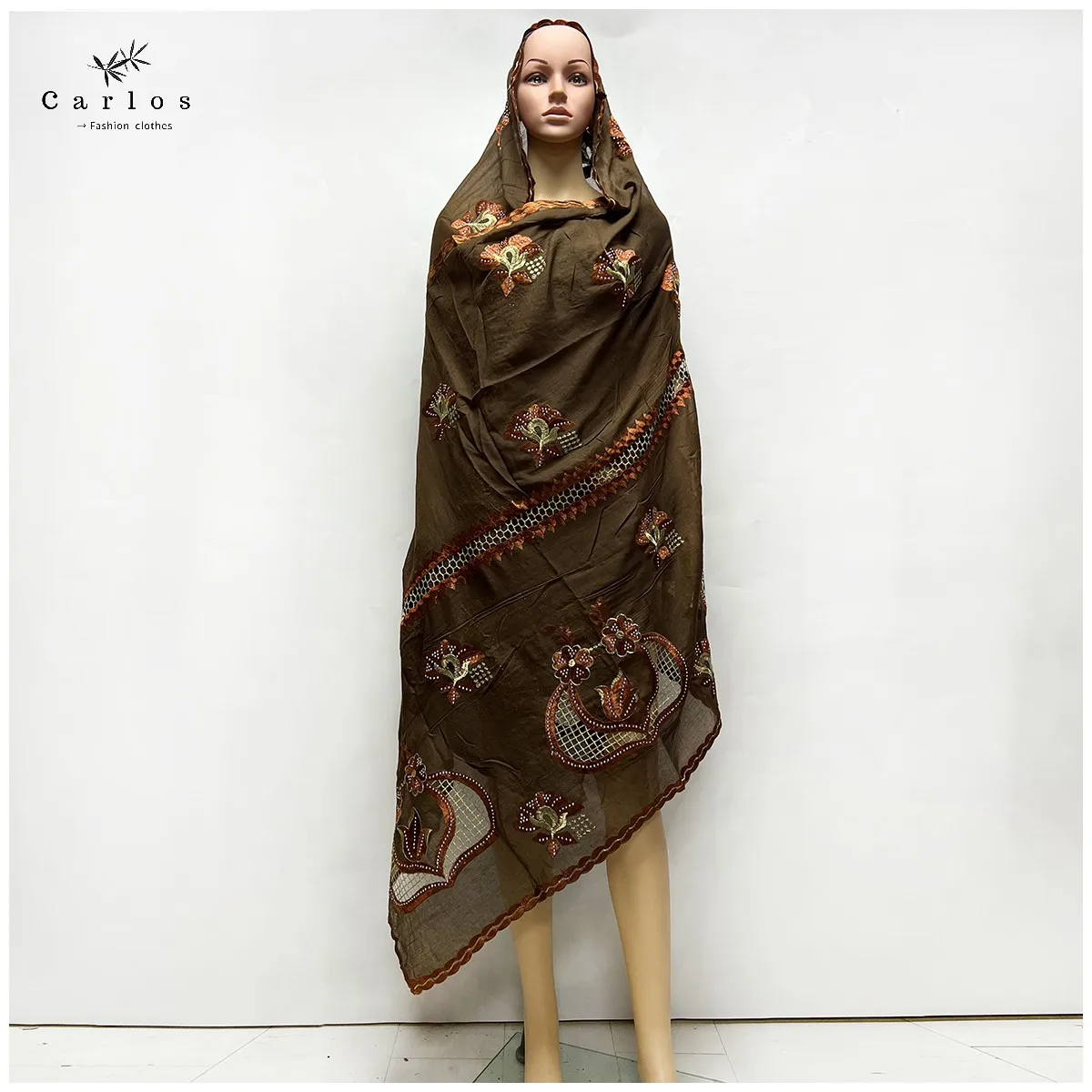 2023 High Quality Hot Sales African Muslim  Scarf 100% Cotton Scarf African Women Hijab Scarf Dubai Scarf on Wholesale price