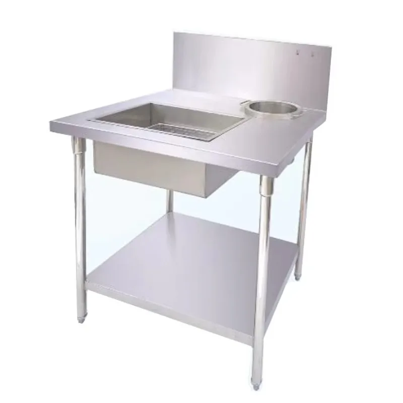 Commercial Floor Type Hood Customized Stainless Steel Fabrication for Fast Food Restaurant Kitchen Equipment view 4