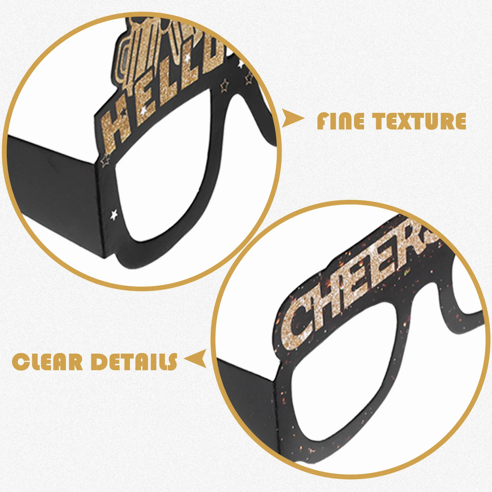 2025 Paper Glasses Photo Props Party Interesting Eyeglasses Novel New Year Creative Frames For Cosplay