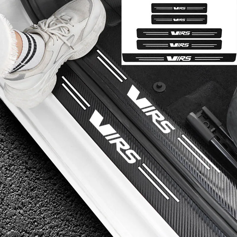 

Car Door Sill Guard Plate Threshold Protector Running Entry Board Pedal Cover For Skoda virs Car Accessorie Rear Bumper Guard