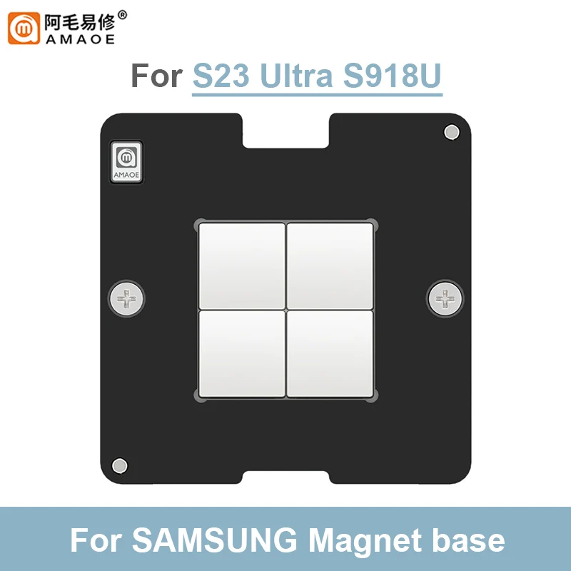 AMAOE S23Ultra Middle Layer Planting Tin Platform Set for SAMSUNG SM-918U 70*70mm 0.12mm BGA Reballing Stencil Kit