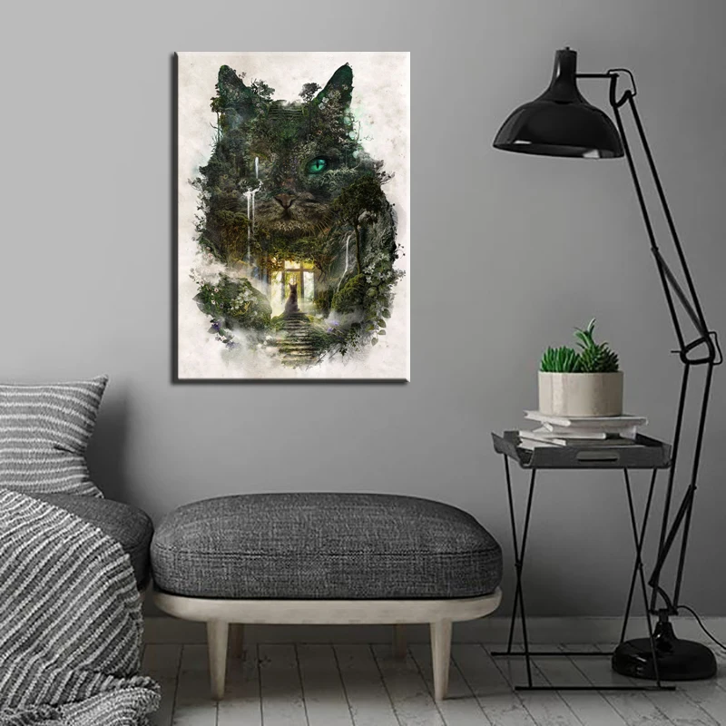 

Canvas Painting Poster Surreal Nature And Animal Home Art Decoration Pictures On Wall For Living Room Modern Interior Artwork