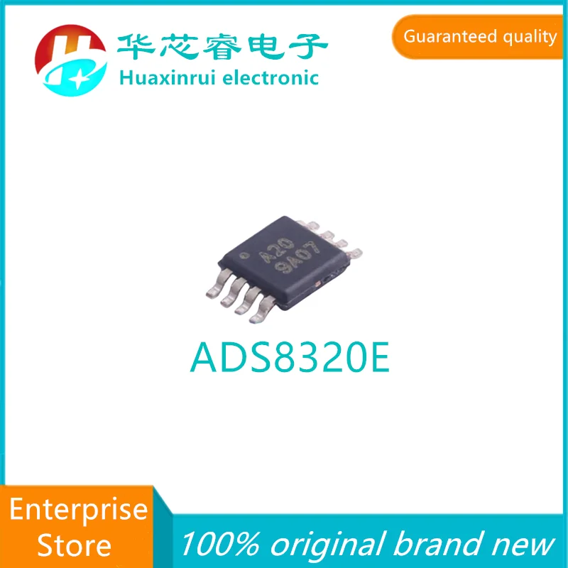 ADS8320E/2K5 MSOP-8 100% original brand new silk screen A20 low-power analog-to-digital conversion chip ADC ADS8320E