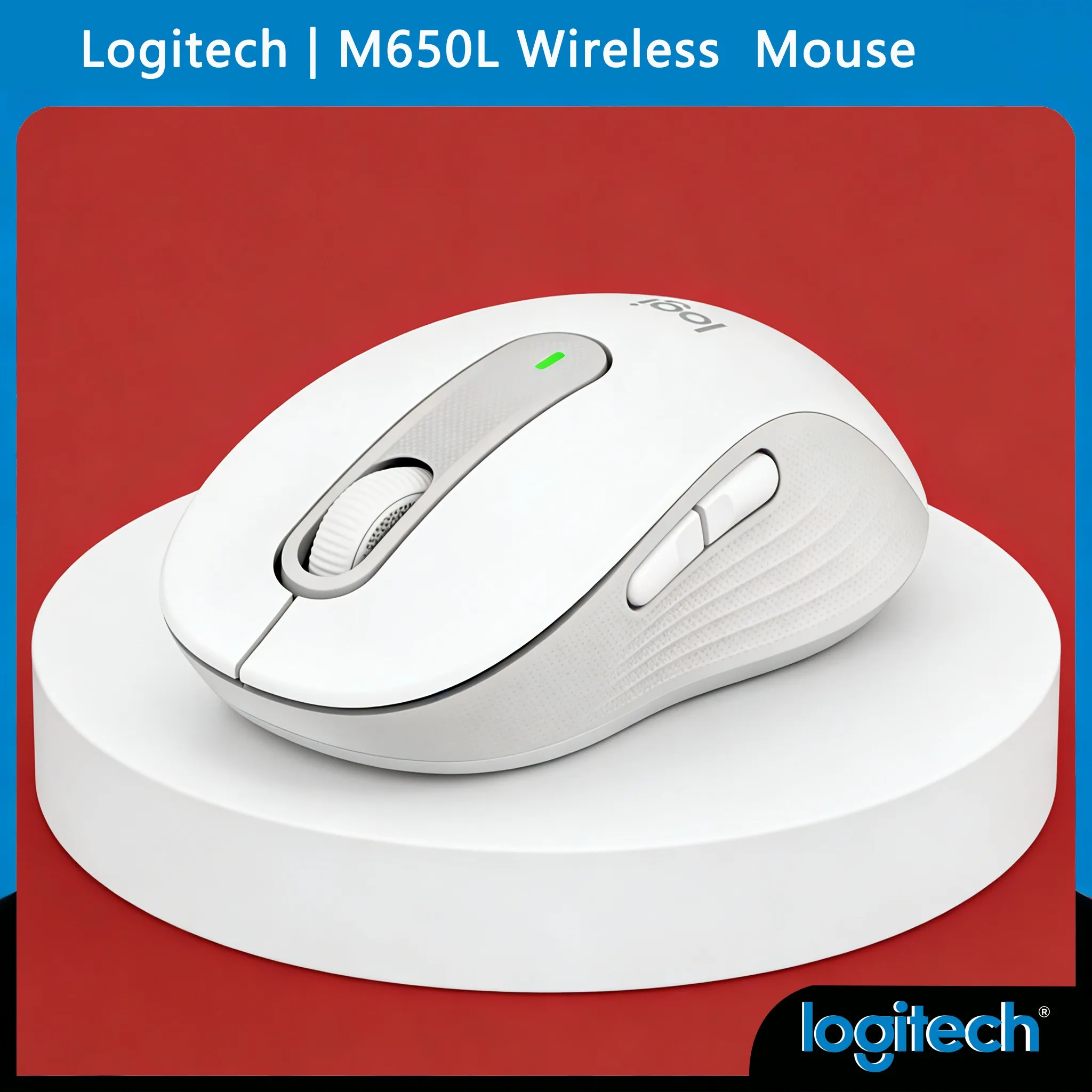 

Мышь Logitech M650 / M650L с настраиваемыми боковыми кнопками, персонализированная, для офиса, бесшумный клик