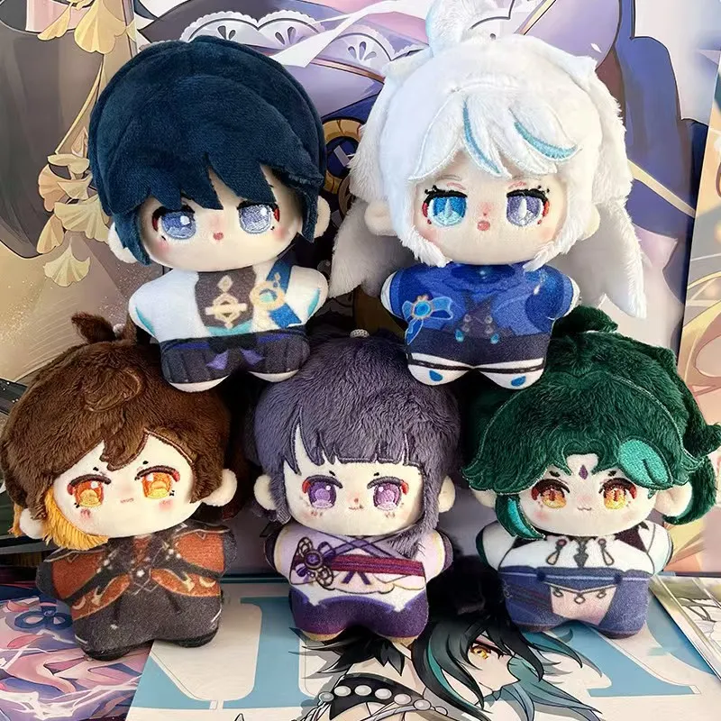 Genshin Impact Plush Toys ZhongLi Xiao Plushie Raiden Shogun Wanderer Bag Pendant Furina Soft Stuff Doll For BIrthday Gift