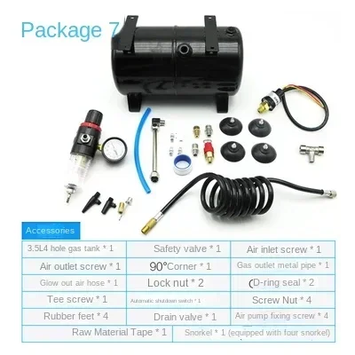 AS18B AS186 Model Pump Storage Tank Compressor Spray Pump 3.5L 4 Holes Air Tank