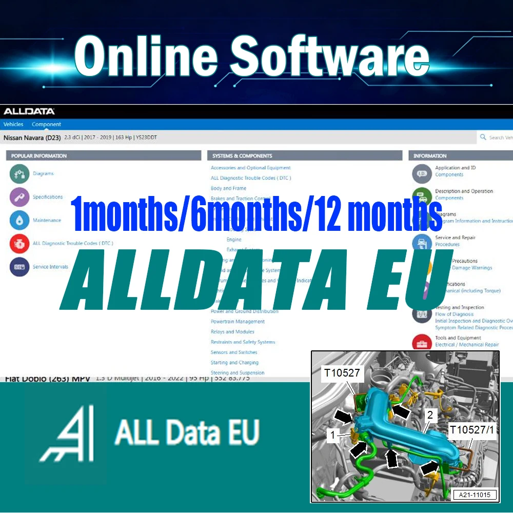 

2026 Updated Alldata EU Whole Data Repair Software Auto-da-ta Haynes PRO Online Workshop System Fast Stable Mobile PC