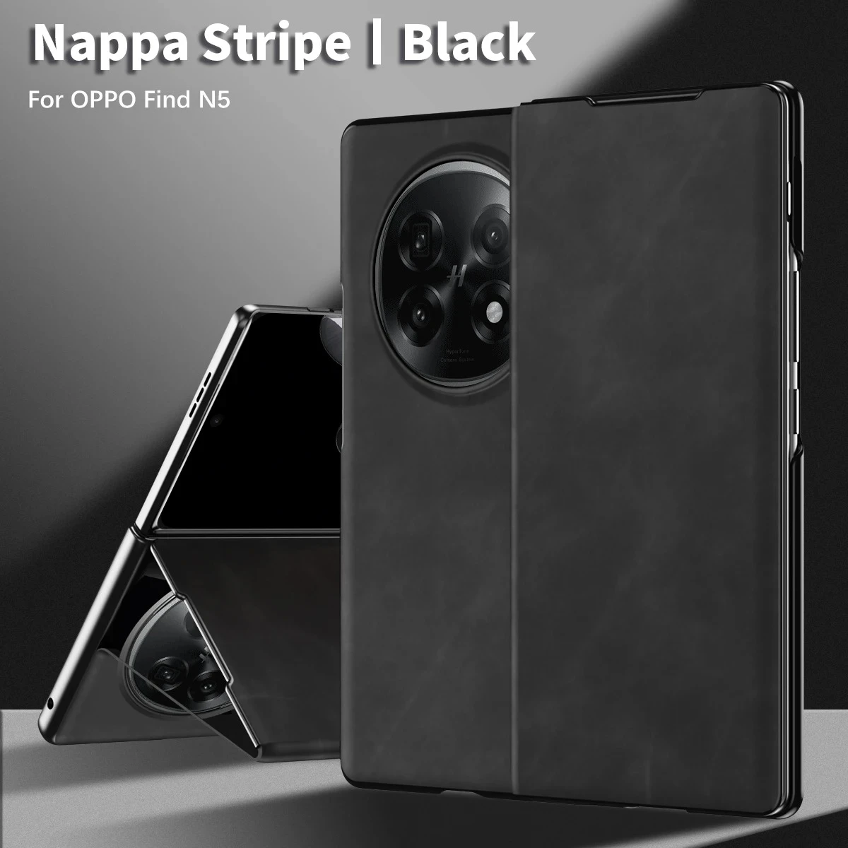 For OPPO Find N6 N5 Case Luxury Ultra Thin Skin Friendly Nappa PU Leather Flip Holder All Inclusive Back Cover Optional Pen Slot