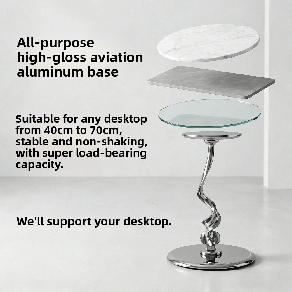 Marble Corner Table Base Side Table Leg Support Stainless Steel Rock Slab Load-bearing Frame Table Accessories Furniture Legs