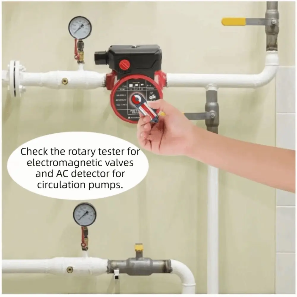 AC/DC Clear Indication Rotation Tester Keyring Design Fast Detection Circulating Pump Tester Clear Indication Rapid Detection