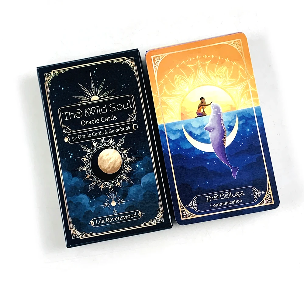 

The Wild Soul Oracle Cards A 52pc Deck Vibrant Illustrations, Easy-to-Read Guide, Great For Beginners, Meditation & Party Games