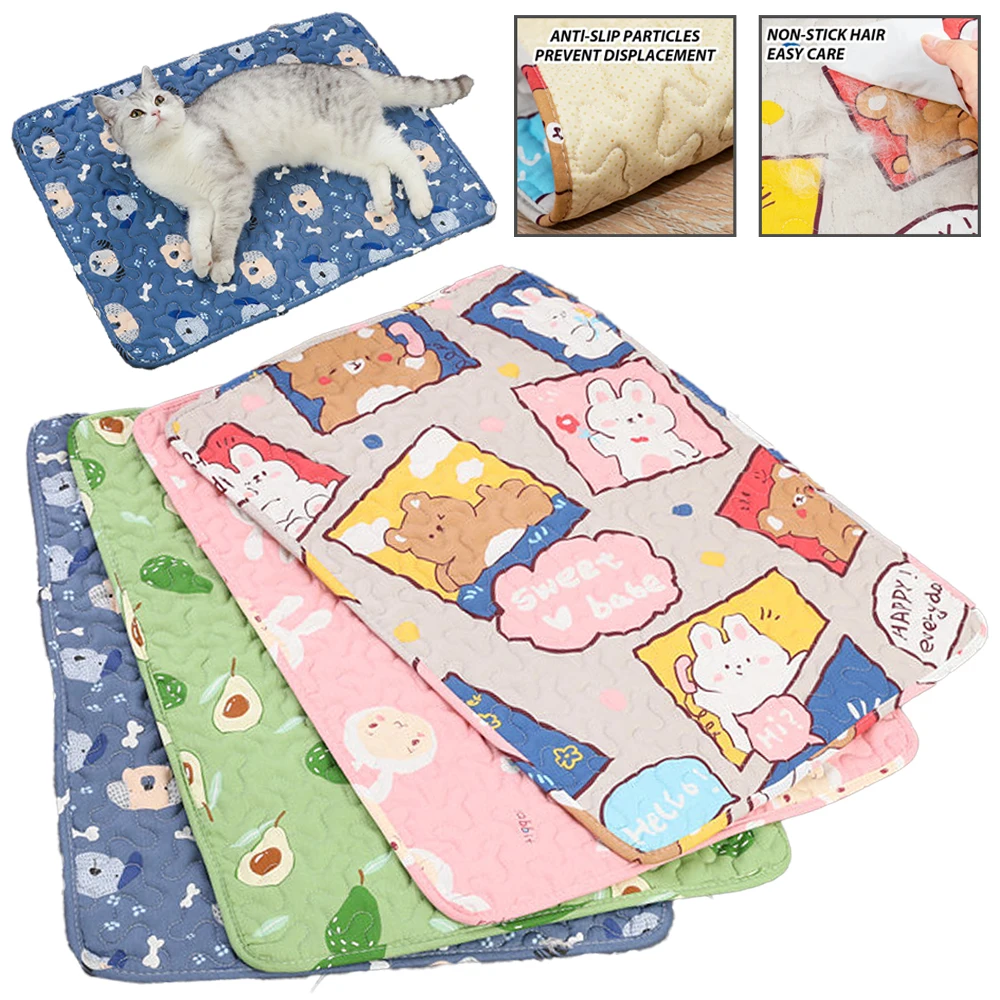 

Washable Pet Pee Pad Pet Diaper Mat Reusable Mats for Dogs Dog Bed Urine Washable Dog Training Pad Four Seasons Pet Mat Urine