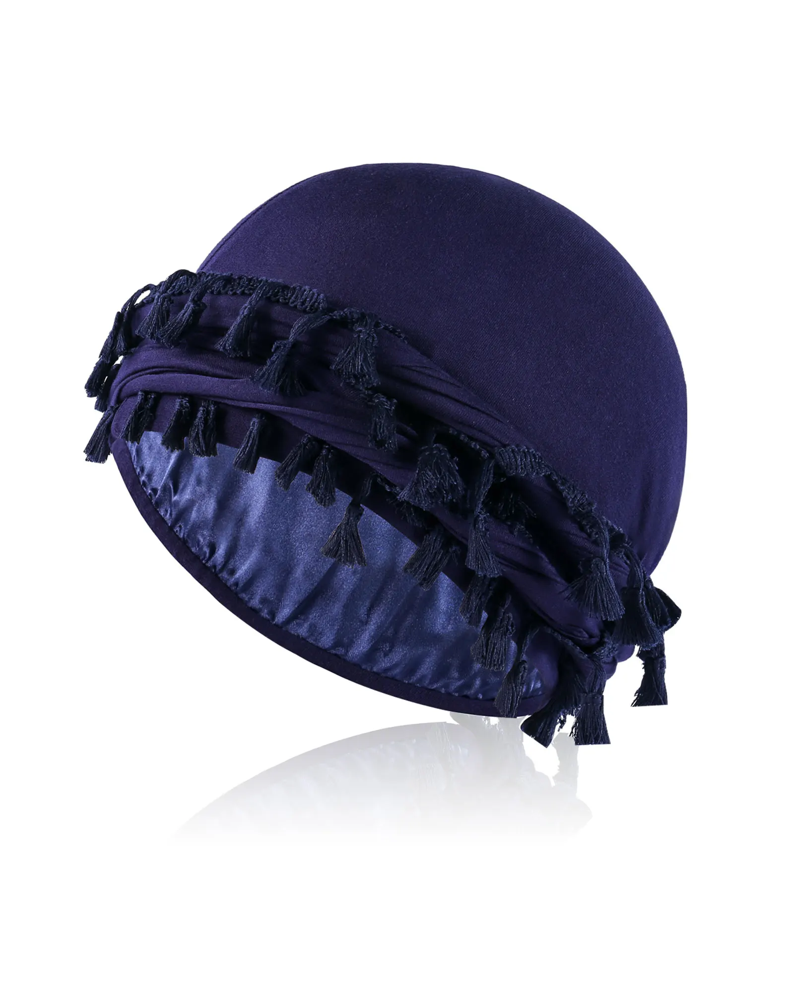 Vintage Twist Turban Head Wraps für Männer Stretch Modal und Satin Turban Schal Krawatte für Haar Kordelzug Verschluss und Maschinewaschbar – Detail 10