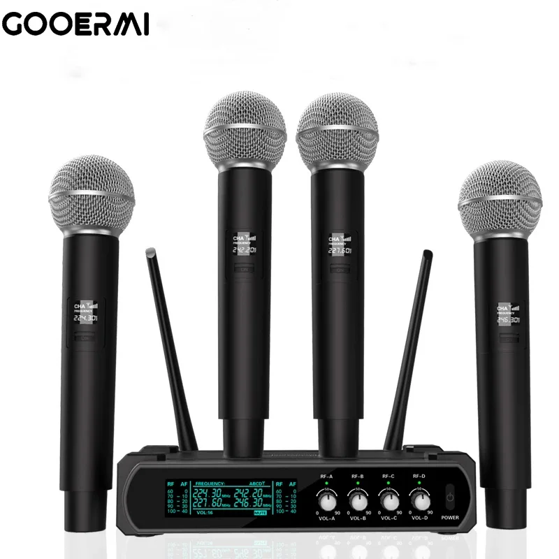MIM-HS4 Wireless Handheld Microphone Has Noise Reduction  for with Strong Signals at a Distance of 100 Meters