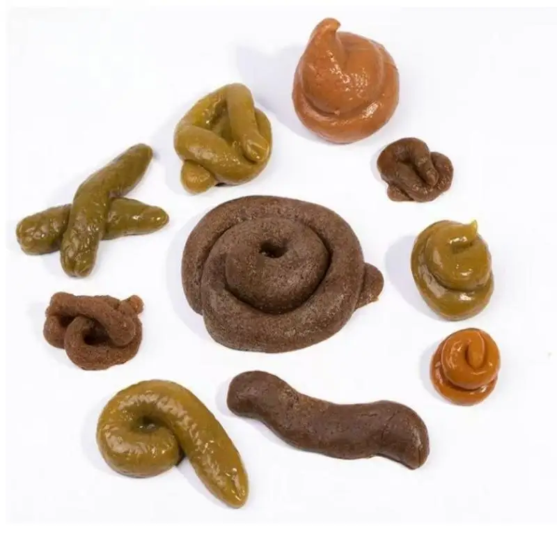 1Pcs Simulation Baba Soft Rubber Decompression Poop Pinching Music Prank Halloween April Fool's Day Toys Creative Prank BB Toy