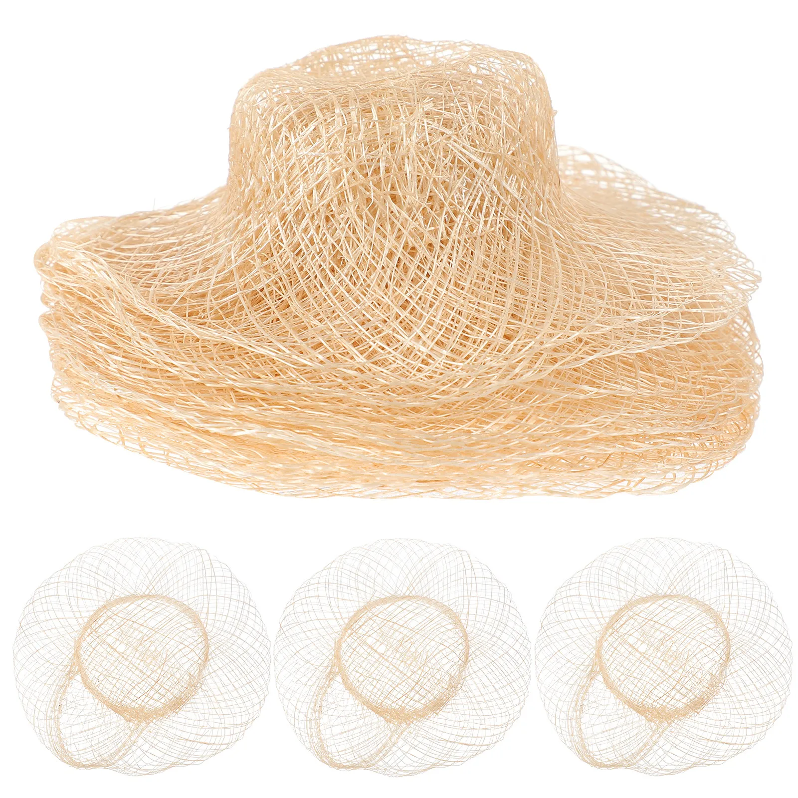 

12Pcs Miniature Straw Hat Set Lightweight Woven Caps for DIY Craft Projects Photo Prop Accessory Mini Hat Adornment