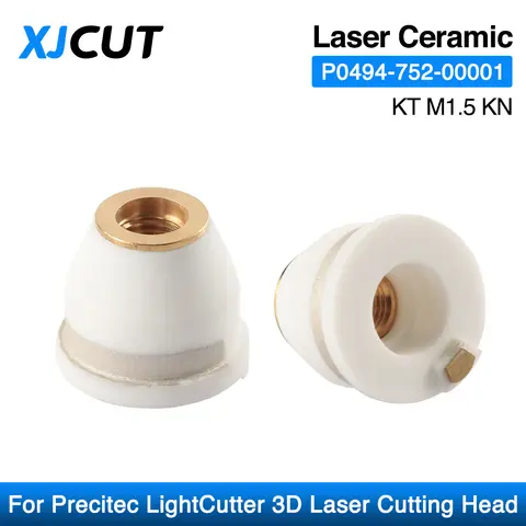 XJCUT 3D 레이저 세라믹 P0494-752-00001 KT M1.5ins KN For Precitec LightCutter 3D Laser Head D17 H14 M6