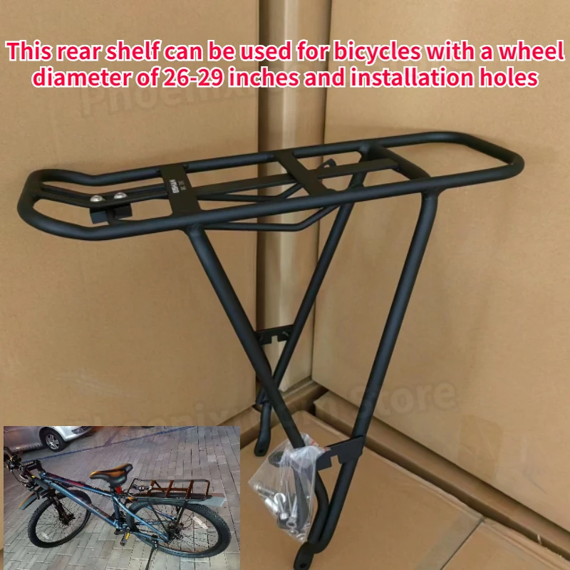 

Mountain Bike Passenger Rack 26/27.5/700c Aluminum Alloy Tailstock Load-bearing V Disc Brake Mountain Bike Luggage Rack