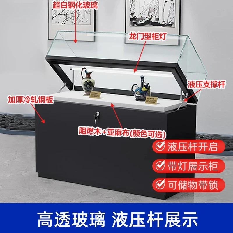 Glass Display Cabinet Calligraphy and Painting Exhibition Cabinet Enterprise Exhibition Hall Exhibition Cabinet