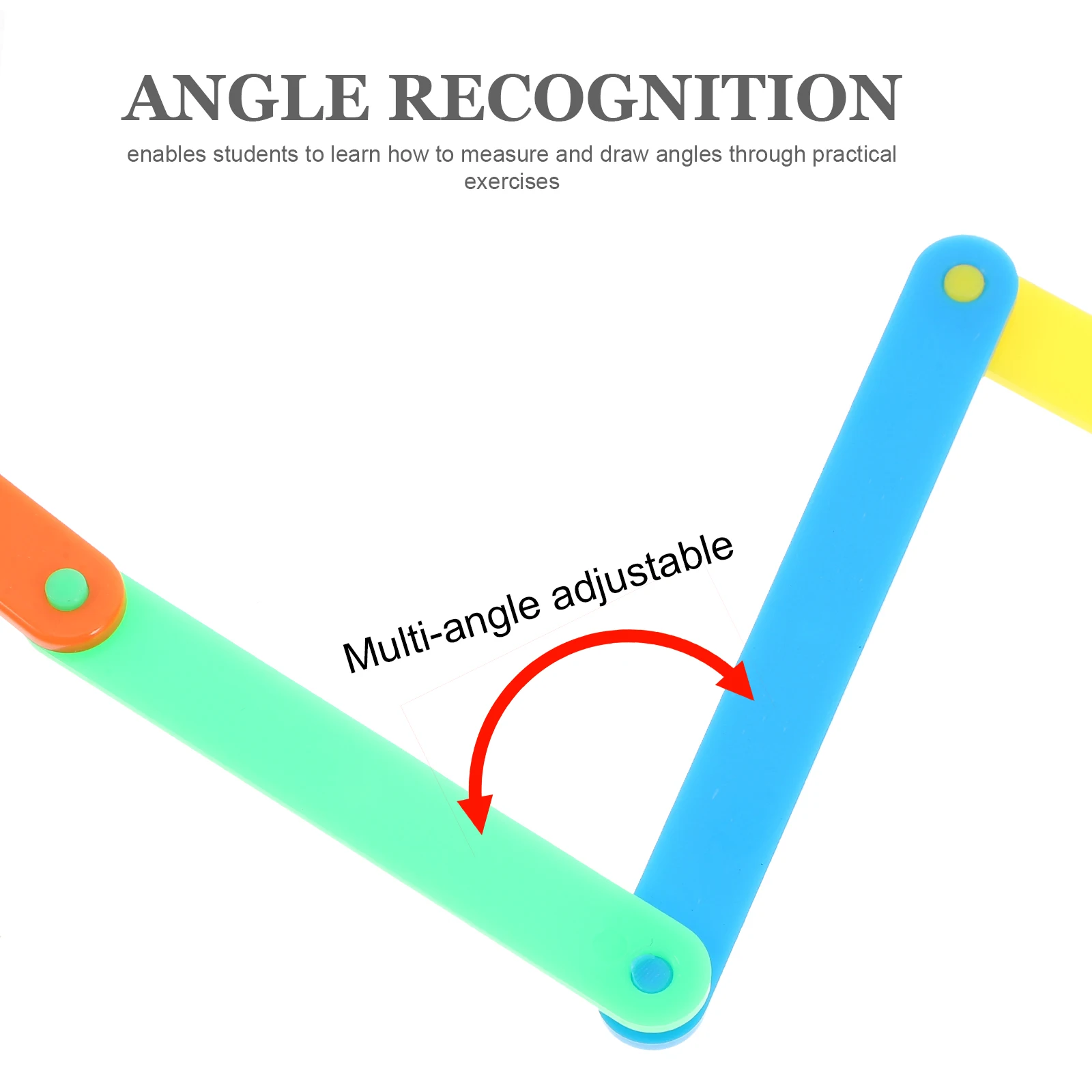 10pcs Classroom Supplies for Kindergarten Geometric Shapes Kit and Math Teaching Resources for Angle Understanding